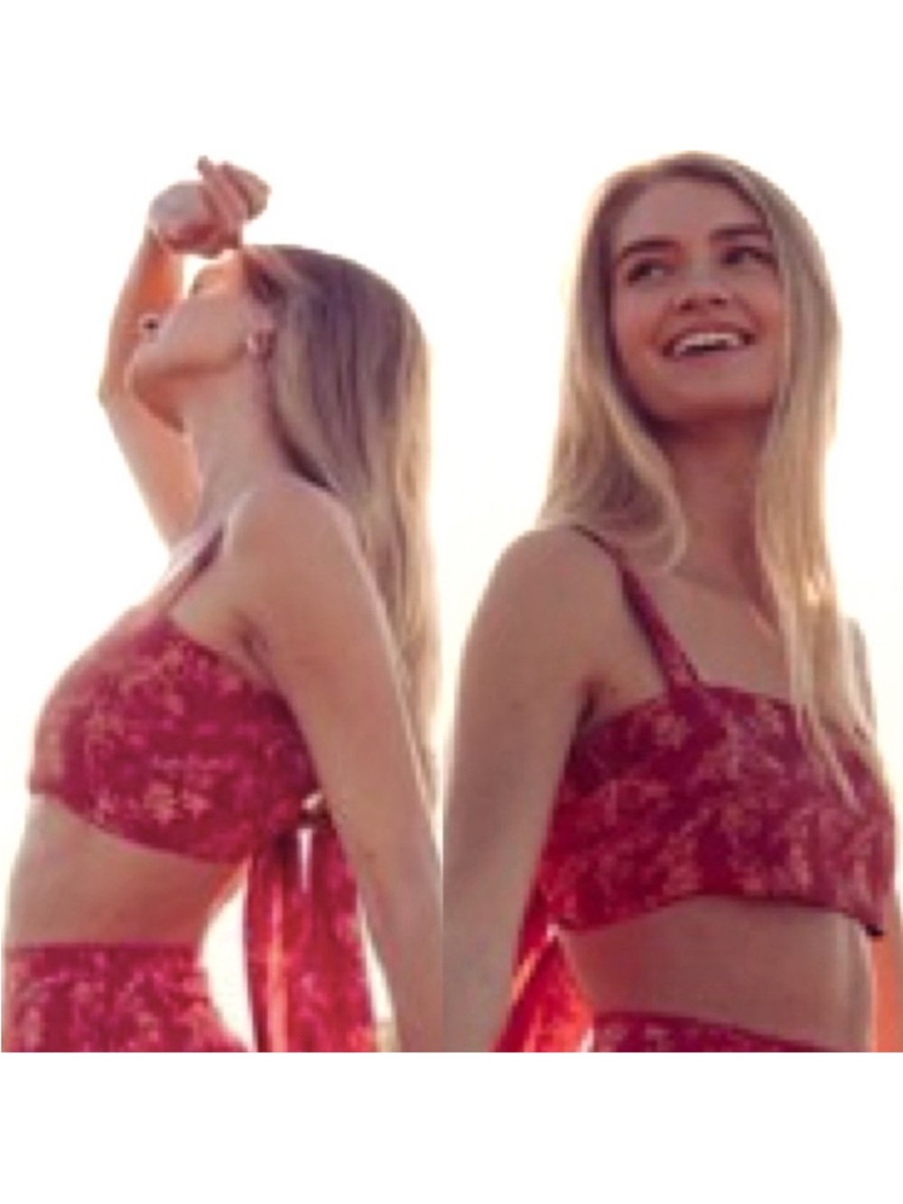 Krewe Du Q Aruba Tie Back Crop Top